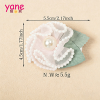 Barrettes à cheveux en dentelle fleurie pour filles, rose bonbon, fantaisie, faites à la main, douces et décontractées