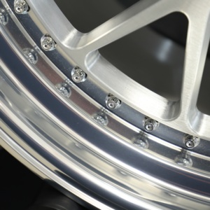 Cerchi in Lega Forgiati HTOR 20x8.5 21x8.5 Pollici 5x114.3 a Due Pezzi, Cerchioni Auto a Profilo Ribassato, <span class=keywords><strong>Argento</strong></span> Spazzolato per MK4 RX7 350Z G37 IS250 Q60 Genesis - Product Image 6