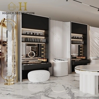 Conception de boutique de cosmétiques et de soins de la peau, comptoir de présentation de maquillage personnalisé de haute qualité, mobilier de boutique de cosmétiques de luxe