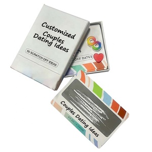 Paquete de caja magnética de tapa dura Ideas de fecha personalizadas Juego de mesa Imprimir Pareja Get Deep Married Game Card Set Impresión - Product Image 4