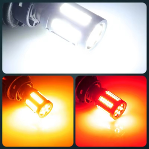 Lampadina <span class=keywords><strong>LED</strong></span> Canbus Senza Errori 1156 BA15S <span class=keywords><strong>P21W</strong></span> 81SMD 3030 <span class=keywords><strong>12V</strong></span> Senza Hyper Flash per Indicatori di Direzione, Retromarcia, Freni e Luci Posteriori Auto - Product Image 6