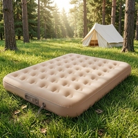 Matelas gonflable large et respirant pour dormir, auto-gonflant + air + matelas floqué pour jardin, plage, pique-nique