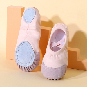 Scarpette da Ballo per Ragazze e Donne con Suola Morbida, Multicolore, con Fascia Elastica Incrociata, Calzature per Allenamento di Danza - Product Image 3