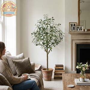 Árbol de Olivo Artificial en Maceta, Desmontable, de Polietileno, Bonsái Artificial de 120 cm de Altura, Decorativo para Sala de Estar - Product Image 1