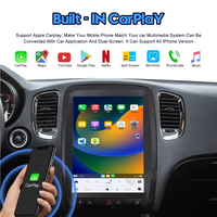 128G dikey Tesla tarzı Android 13 araba GPS navigasyon Dodge Durango için 2011 2012 2013 radyo teyp multimedya oynatıcı