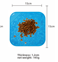 Vente en gros de tapis à lécher pour animaux de compagnie avec logo personnalisé, en silicone, pour chien, bol à nourriture lente pour chat, grande assiette pour nourriture pour chien, tapis à lécher