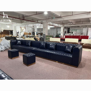 Ensemble de canapés modernes pour <span class=keywords><strong>bar</strong></span> de discothèque, salon, avec porte-cigares et chicha, en cuir PU personnalisé, écologique, durable, mobilier commercial CSF034 - Product Image 1