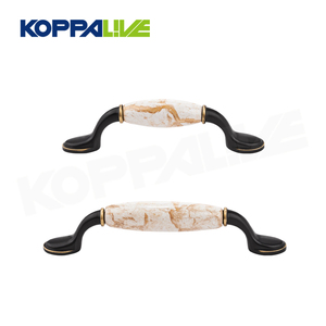Koppalive Retro Solid Brass Dresser Drawer Pull Kitchen Cabinet <strong>Door</strong> <strong>Handle</strong> Antique Bronze <strong>Ceramic</strong> Furniture <strong>Handles</strong> - Product Image 4