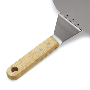Pelle à pizza carrée en acier inoxydable Syh325 avec manche en bois – Outil de cuisson professionnel pour la vente en gros - Product Image 2