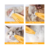 Cortadora de Pelo Inalámbrica para Patas de Perro LILIPRO PT205L, Recargable por USB, Cortadora de Pelo para Mascotas, Bajo Ruido, Set de Productos para el Cuidado de Gatos con Luz LED