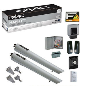 Kit de automatización para portones batientes FAAC Handy Kit 2.3M 24V DC IP54 Aluminio - Product Image 2