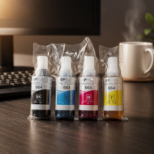 Encre compatible <span class=keywords><strong>664</strong></span> pour E-p-s-on T664 T6641 T6642 T6643 T6644, bouteille d'encre de recharge pour imprimante <span class=keywords><strong>EcoTank</strong></span> L130 L220 L310 L360 L380 - Product Image 1