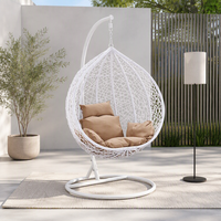 Fauteuil suspendu en aluminium pour jardin extérieur, moderne et élégant, avec coussin imperméable, idéal pour les hôtels