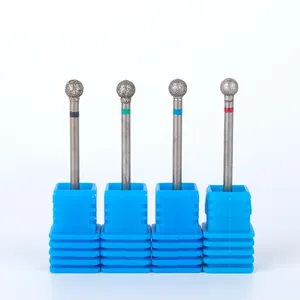 Chất Lượng Cao Kim Cương Bits Mill Nails Rotary Tool Grinder Burs Phay Cutter Kim Cương Nail Drill Bit 3/32 "Inch 10 Cái OEM/ODM
