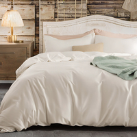 Ensemble de literie de luxe en coton biologique 100% pour lit king size, pour la maison, l'hôtel, utilisation de couvre-lit de mariage, doux, 300 fils, style moderne