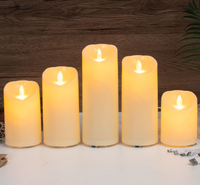 Bougie électronique rechargeable par USB, lumière de bougie simulée, flamme vacillante, bougie LED télécommandée pour mariage, concert