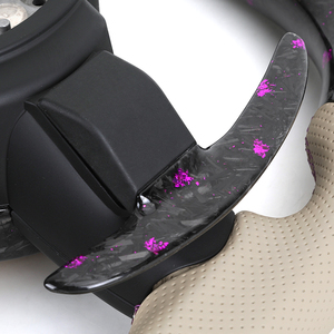 Volant sport à 4 branches avec écran LED, en cuir perforé carbone forgé, surpiqûres personnalisées, couleur au choix pour M3 M4 F82 M2 F87 M5 - Product Image 5