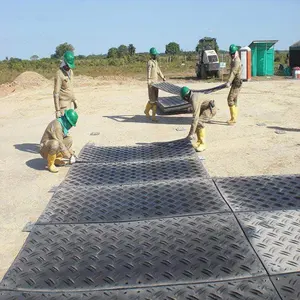 Ramps Construction Temporary Access Road Ramps UHMWPE Ground Protection Mats