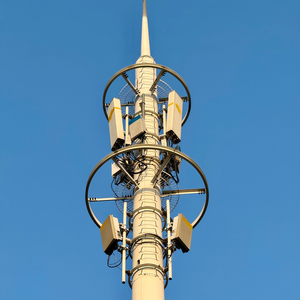 Torre Cónica Estética de Acero Galvanizado para Antena Monopolar 5G de 25m-60m, para Despliegue Urbano e Integración en la Silueta Urbana - Product Image 1