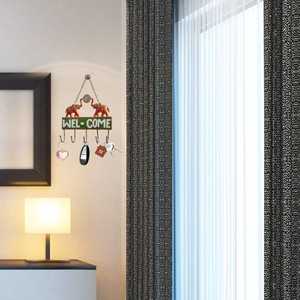 Handcrafted 2 Elephant Welcome Sign Wall Hanger <b>Heavy</b> <b>Duty</b> Iron Key Holder Traditional Craft Entryway Decor - Product Image 2