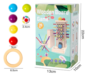 <span class=keywords><strong>Jeu</strong></span> d'équilibre en bois éducatif CPC CE EN71 pour <span class=keywords><strong>bébé</strong></span>, jouets d'apprentissage pour enfants, jouet en bois Montessori de tri des couleurs - Product Image 6