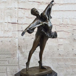 Custom ized Metal Crafts Lebensgröße Männlich Weiblich Tanz skulpturen Bronze Dancer Art Support Merchant Custom ization - Product Image 2