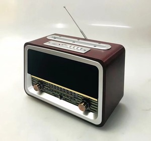 RAISENG R-1969BT – Radio en bois de bureau, basse forte Fm Am Sw <span class=keywords><strong>Victrola</strong></span> rétro Vintage avec cadran rotatif expresso - Product Image 3