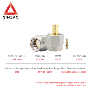 Wayiii SMA nam RF đồng trục kết nối DC-26.5GHz RF đồng trục Adapter RF vi sóng các thành phần nhà sản xuất - Product Image 5