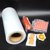 Film d'emballage alimentaire sous vide transparent multicouche co-extrudé en LLDPE pour saucisses, poulet, fruits de mer et viande - Vente en gros