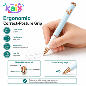 Pluma Estilográfica Retráctil KAIX de Diseño Duradero, Marca Privada, con Punta Cubierta y Antiderrames, para Estudiantes, Venta al por Menor de Artículos de Papelería - Product Image 6