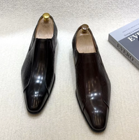 Chaussures habillées F510-MC603 de luxe en cuir véritable pour hommes, mocassins à enfiler en cuir de vachette gaufré, style Oxford, pour affaires et occasions formelles