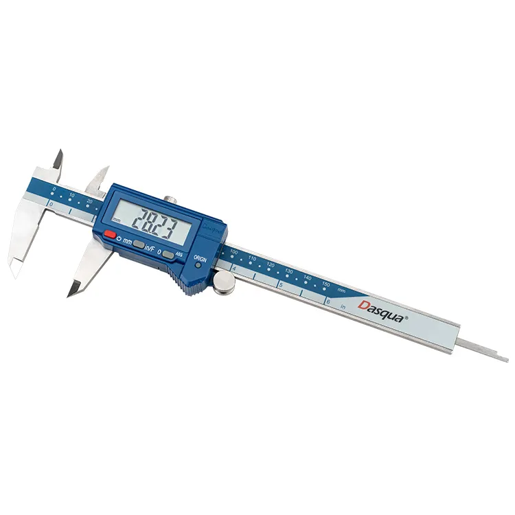 Dasqua Stainless Steel 0-150Mm IP54 Tahan Air Digital Caliper 0-6 Inch Elektronik Vernier Caliper Alat Ukur