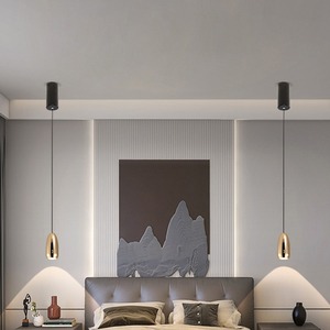 โคมไฟห้อยข้างเตียงสไตล์นอร์ดิกมินิมอลจากผู้ผลิตโดยตรง โคมไฟห้องนอนสไตล์นอร์ดิกใหม่ กูเจิ้น จงซาน - Product Image 1