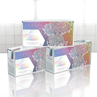 Boîte de collection UV moderne en acrylique magnétique prismatique, collection Super Premium, boîte transparente en acrylique durable, étui de présentation SPC