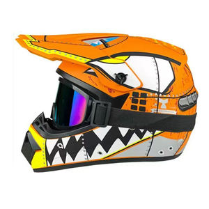 산악 자전거 고글 3종 세트가 포함된 오프로드 헬멧, 풀페이스 폭스 레이싱 헬멧 - Product Image 3