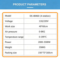 Presse à Chaud Rotative Semi-Automatique Pneumatique CE Certifiée 40x60cm pour Impression DTF – Nouveau Modèle Grand Format