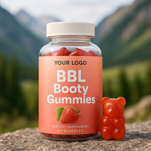 Premium Bbl Booty Gummies 60 Gummies Maca Ginseng Blend Ondersteunen Stevigheid Gewelfde Vorm Metabolisme - Product Image 1