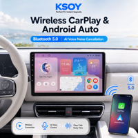 KSOY-T333 Kamera 360 Derajat Output RCA 3+32G QLED Android 14 WiFi BT 5.0 Octa Core Kartu TF GLONASS FM RDS DVR Android Auto Stereo Mobil