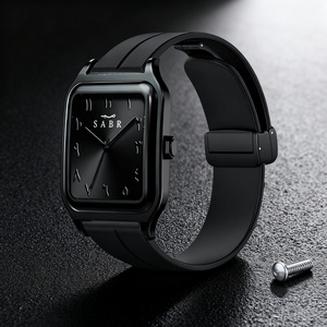 Reloj de Cuarzo para Hombre, Diseño Cuadrado, Correa Magnética, Acrílico Ecológico, Estilo Lujoso y Moderno, Importado - Product Image 6