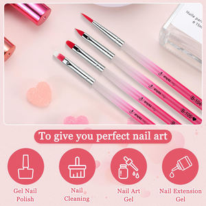Lot de 7 pinceaux à <span class=keywords><strong>ongles</strong></span> multifonctionnels en acrylique dégradé pour le nail art et le gel, outils de dessin pour <span class=keywords><strong>ongles</strong></span>, fournisseur en gros - Product Image 2
