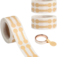 Etiquetas de Papel Kraft Sensibles al Calor para Empaque de Joyería y Accesorios, 500 Unidades/Rollo - Pegatinas Adhesivas para Anillos, Más Vendidas
