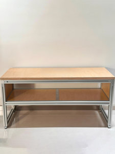 Modern Minimalist <b>Shoe</b>-changing Stool Wood Marine-grade Board Aluminum Frame Floor-standing <b>Storage</b> <b>Rack</b> Home Furniture - Product Image 1