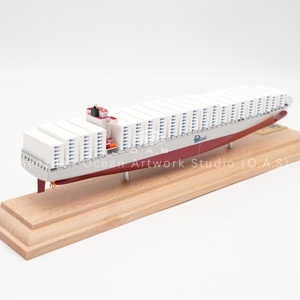 Modèle de <span class=keywords><strong>bateau</strong></span> à l'échelle fait à la main de l'usine O.A.S, échelle 1:1000, MODÈLE DE NAVIRE DE HAUTE QUALITÉ, modèle de navire porte-conteneurs Dizai personnalisé de 35 cm - Product Image 3