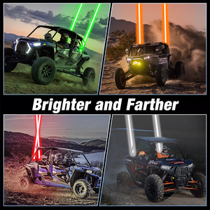 Luces Láser Brillantes para UTV, Antena Láser RGBW, Control Remoto RF WhipApp para UTV, ATV, Camioneta - Product Image 5