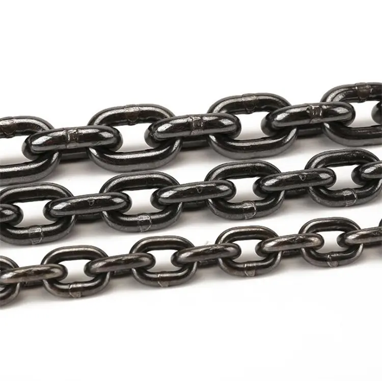 G80 catena a maglie in acciaio di sollevamento di grandi dimensioni acciaio legato di fabbrica industriale