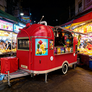 Carrito Móvil de Acero Inoxidable Vibrante Diseñado para Ferias Nocturnas, con 2 Años de Garantía, Ofrece Bebidas Refrescantes, Frutas y Aperitivos - Product Image 4