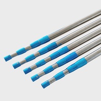 En gros, Cannes télescopiques en acier inoxydable gaufré pour épuisettes, à réglage multi-sections et longueurs variables - Accessoires de pêche