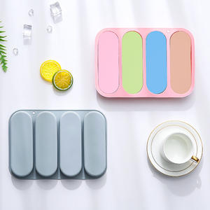 4 pièces Moule <span class=keywords><strong>rectangulaire</strong></span> en silicone Plateau de cuisson pour <span class=keywords><strong>pâte</strong></span> <span class=keywords><strong>feuilletée</strong></span> Baguette Pain Nourriture pour bébé Gâteau Outils de base pour gâteaux - Product Image 5