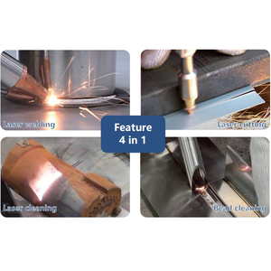 เครื่องเชื่อมตัดทำความสะอาดโลหะแบบพกพา 3-in-1 ไฟเบอร์เลเซอร์เกรดอุตสาหกรรม กำลังไฟ 1500W-3000W - Product Image 6