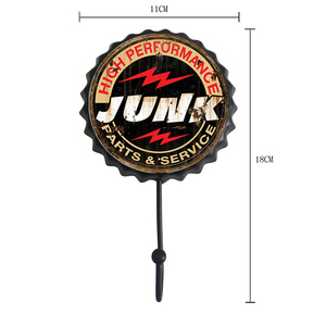 Porte-bouchons vintage en métal pour décoration murale de garage ou de bar, motif personnalisé, aimant pour bouchons de bière, autocollant magnétique pour réfrigérateur - Product Image 4